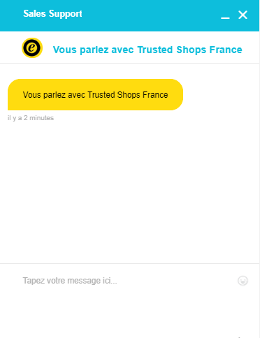 chat window trusted shops