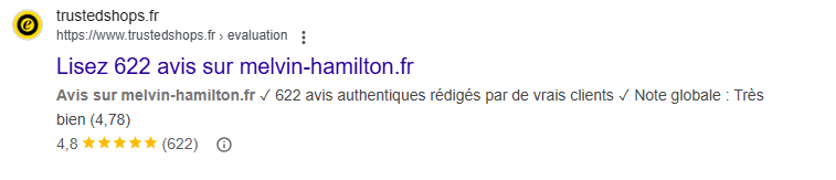melvin et hamilton trusted shops etoiles recherche organique