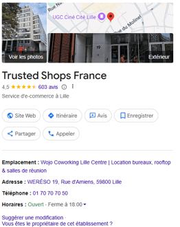trusted shops google my business