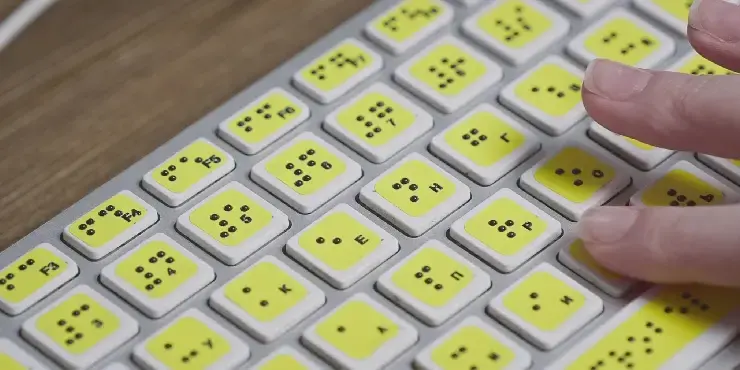 clavier en braille 